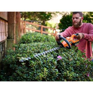 RIDGID 18V Brushless Cordless 22 in Hedge Trimmer Kit With 2.0 Ah Battery And Charger - R01401K