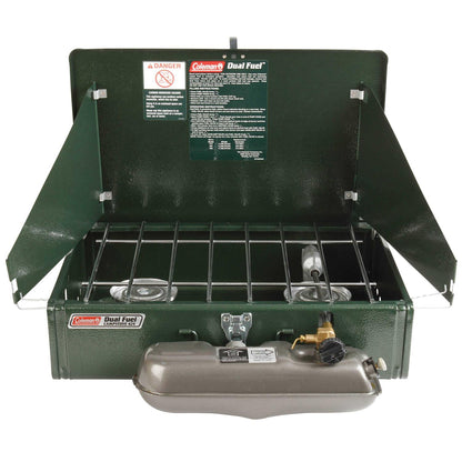 Coleman Dual Fuel 2-Burner Stove, 5 x 11 x 19 in - Guide Series