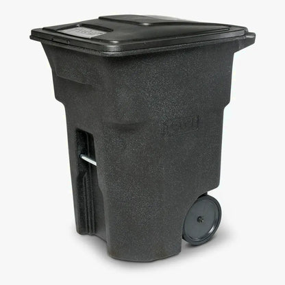 Toter 96 Gallon Trash Can With Smooth Wheels And Lid