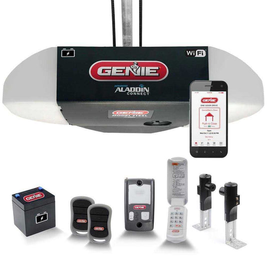 Genie 1.25 HP Ultra Quiet Belt Drive Garage Door Opener With LED, Battery Backup And Aladdin Connect