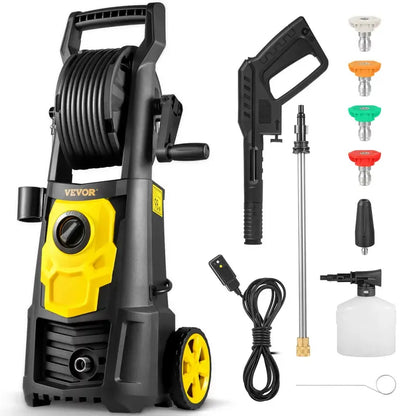 VEVOR Electric Pressure Washer 2000 PSI 1.76 GPM With 30 Ft Hose Reel - VV-GYQXJ-1.76D