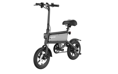 GOTRAX Folding Electric Bike For Adults And Teens, 14 inch, 250W, 15.5 mph, 15 Miles, Black - S2