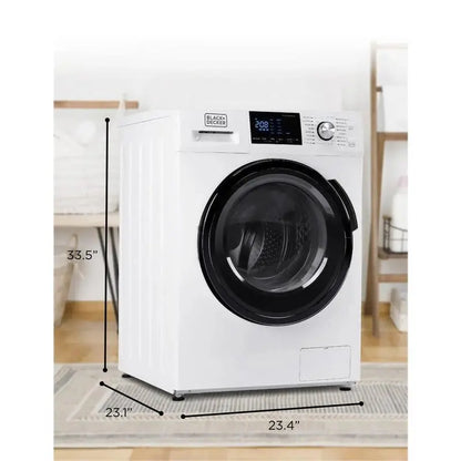 Black+Decker All-In-One Washer-Dryer Combo, 2.7 Cu. Ft., White - BCW27MW