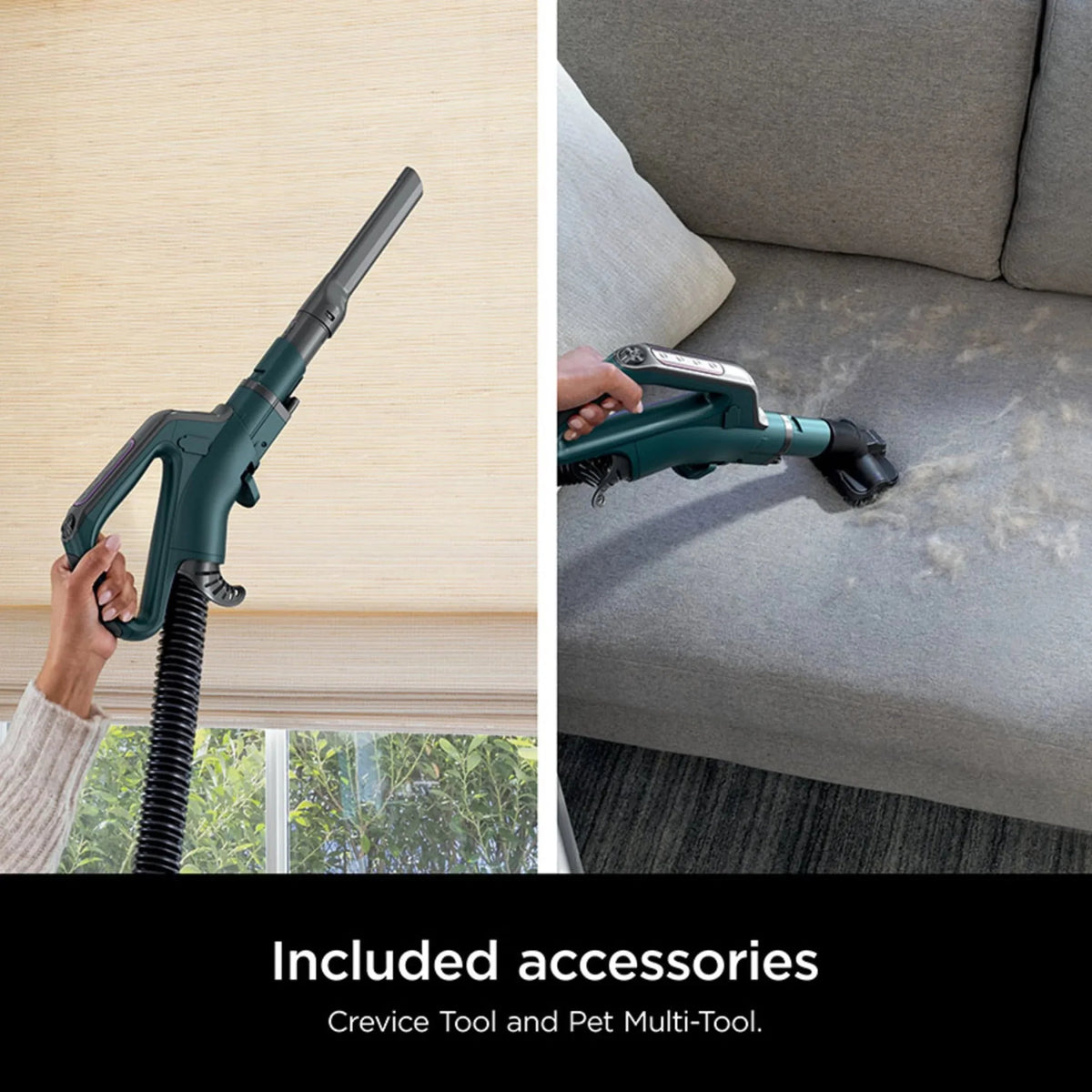 Shark POWERDETECT Upright Vacuum With DuoClean Detect, Black/Teal - AZ4000
